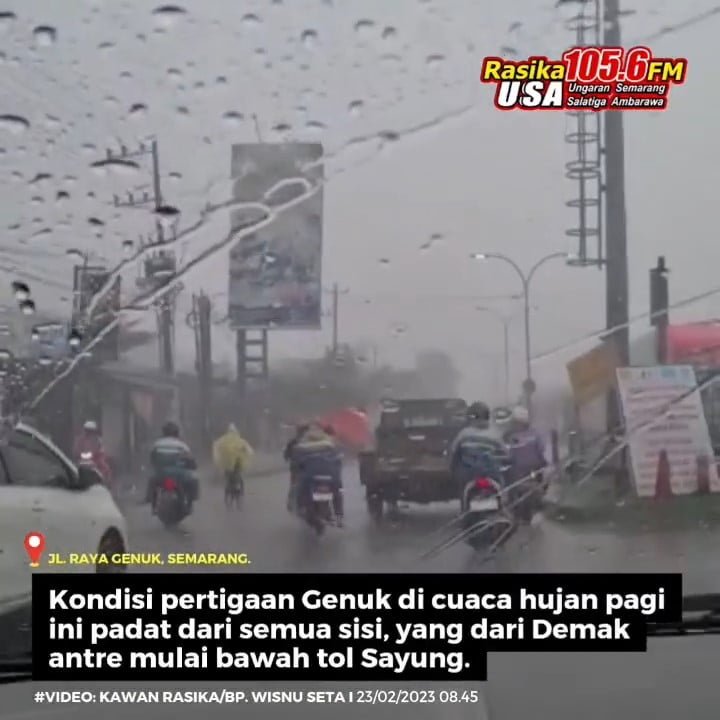 Infografis | Kondisi-Pertigaan-Genuk-Kota-Semarang-Padat-dari-Semua-Sisi-Imbas-Hujan