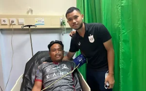 Kondisi pemain Madura United, Ricki Ariansah, sudah mulai membaik setelah sempat mengalami insiden telan lidah akibat berbenturan dengan pemain PSIS.