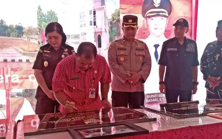 Proyek-proyek hasil pembangunan di Kabupaten Semarang Tahun Anggaran (TA) 2022 telah rampung dikerjakan dan diresmikan secara simbolis oleh Bupati Semarang Ngesti Nugraha di RTHP Leyangan.