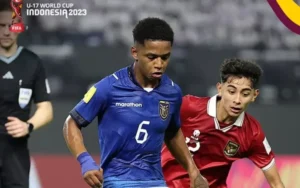 Hasil pertandingan Piala Dunia U-17 2023 antara Timnas Indonesia U-17 dan Timnas Ekuador U-17 telah terungkap. Pada saat ini, kedudukan sementara berakhir imbang 1-1 setelah Timnas Ekuador U-17 berhasil menyamakan skor melalui aksi gemilang Allen Obando pada menit ke-28.