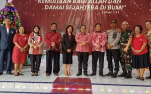 Hadiri Peringatan Natal Bersama di Tugu Bener, Bupati Semarang Ajak Jemaat Jaga Persatuan Jelang Pemilu