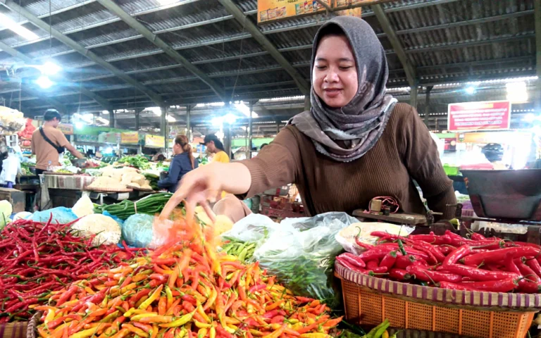 Harga cabai rawit merah di Pasar Bandarjo Ungaran, Kabupaten Semarang, mengalami kenaikan signifikan. Pada Selasa (23/7/2024), harga cabai rawit merah tercatat antara Rp70 ribu hingga Rp75 ribu per kilogram, meningkat sekitar 50% dibandingkan minggu sebelumnya.