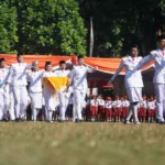 Dalam peringatan HUT ke-79 Kemerdekaan RI tahun 2024, Universitas Kristen Satya Wacana (UKSW) Salatiga menggelar upacara di Lapangan Sepak Bola UKSW dengan Rektor Prof. Dr. Intiyas Utami sebagai inspektur upacara, mengenakan busana adat Lampung. Upacara ini melibatkan berbagai elemen kampus, termasuk mahasiswa baru, dosen, tenaga kependidikan, serta siswa dari berbagai jenjang pendidikan, semuanya mengenakan busana adat dari Sabang hingga Merauke.