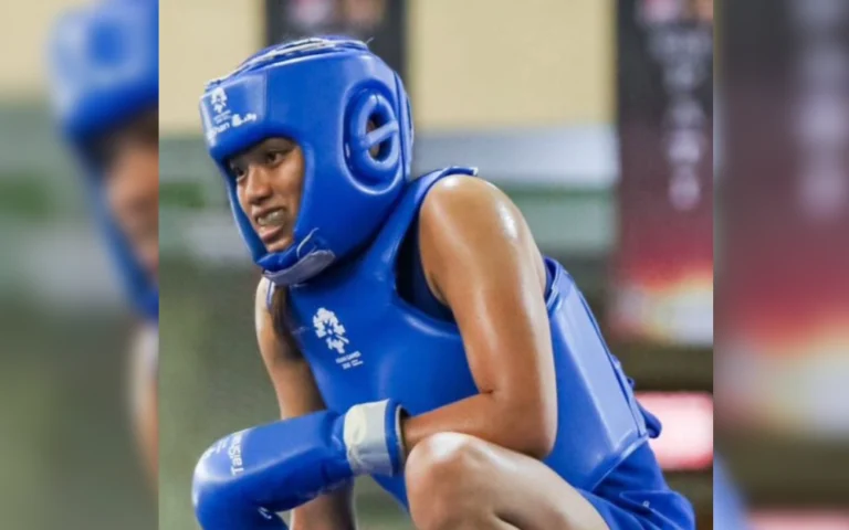 Atlet wushu sanda 60 kg asal Jawa Tengah, Thania Kusumaningtyas, berhasil meraih medali emas pada PON XXI di Aceh-Sumut setelah mengalahkan Elika Tarigan dari Sumatera Utara di GOR Disporasu, Deli Serdang, Minggu (15/9/2024).
