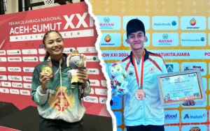 Dua mahasiswa Universitas Kristen Satya Wacana (UKSW), Lidwina Ruth R. D. Saputri dari Fakultas Ekonomika dan Bisnis dan Muhammad Rubin Caesar dari Fakultas Hukum, berhasil meraih gelar juara di PON XXI Aceh dan Sumatera Utara 2024.