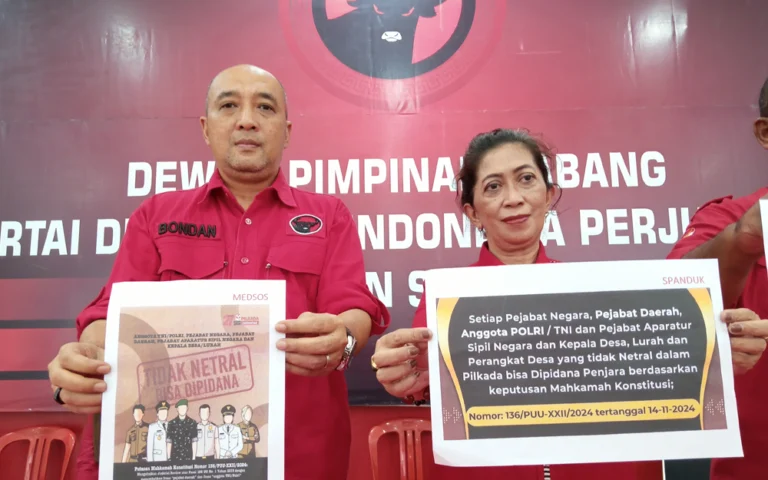 Sekretaris DPC PDIP Kabupaten Semarang, Bondan Marutohening, mengapresiasi putusan Mahkamah Konstitusi (MK) Nomor 136/PUU-XXII/2024 tertanggal 14 November 2024, yang menetapkan sanksi pidana bagi pejabat tidak netral dalam Pilkada, sebuah langkah penting bagi demokrasi Indonesia.