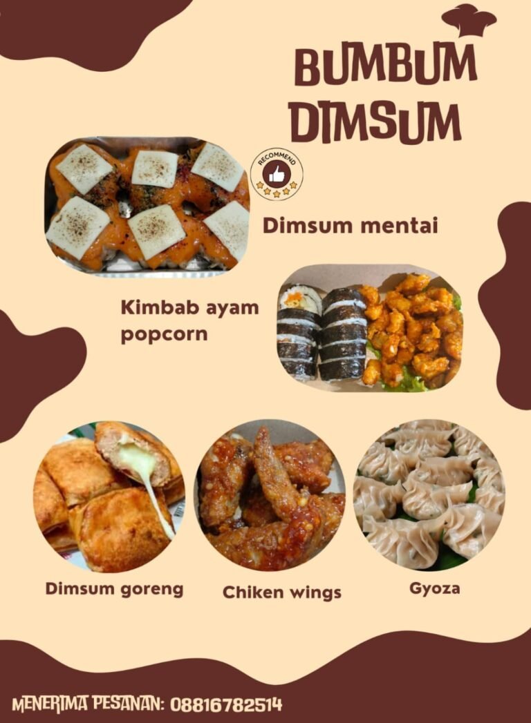Kuliner BUMBUM Dimsum hadir di Kota Salatiga dengan konsep dimsum sebagai lauk praktis bergizi. Dikelola Chilia, usaha ini berlokasi di Gendongan dan buka setiap hari. Mengutamakan bahan segar dengan dominasi daging ayam, BUMBUM Dimsum menawarkan menu variatif, siap santap dan frozen, untuk menjawab kebutuhan masyarakat modern.