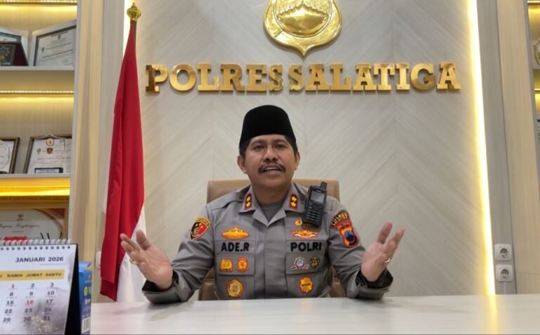 Kapolres Salatiga AKBP Ade Papa Rihi mengajak warga menjaga toleransi selama Ramadan 1447 H di Salatiga, Kamis (19/2/2026). Imbauan disampaikan agar predikat kota tertoleran tetap terjaga, dengan saling menghormati antarumat serta menegaskan penegakan ketertiban menjadi kewenangan kepolisian