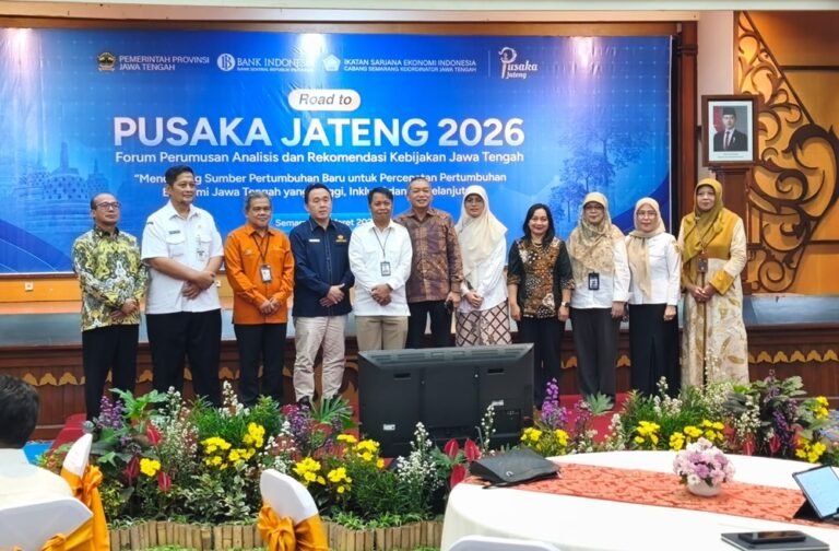 Forum PUSAKA Jawa Tengah membuka call for papers bagi akademisi, peneliti, dan masyarakat di Gedung Bank Indonesia Semarang pada Maret 2026 untuk merumuskan rekomendasi kebijakan ekonomi daerah, dengan pengiriman extended abstract 2.500 kata serta peluang publikasi di jurnal ilmiah bereputasi.