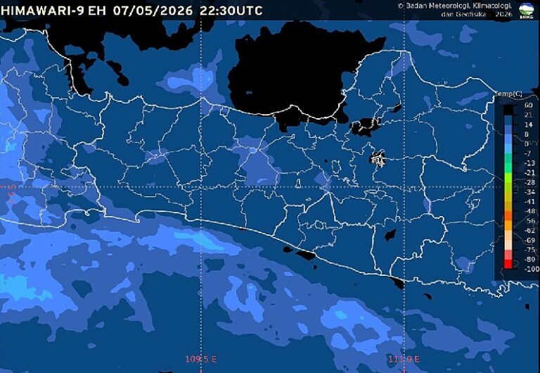 Badan Meteorologi, Klimatologi, dan Geofisika (BMKG) memprakirakan cuaca Semarang dan Jawa Tengah pada Jumat, 8 Mei 2026, didominasi kondisi cerah berawan hingga berawan dengan potensi hujan ringan sampai lebat di wilayah pegunungan yang dapat disertai petir dan angin kencang pada sore hingga malam hari.