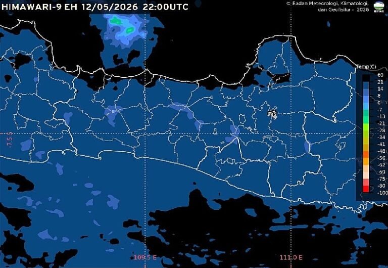 Badan Meteorologi, Klimatologi, dan Geofisika (BMKG) memprakirakan cuaca Semarang dan Jawa Tengah pada Rabu, 13 Mei 2026, didominasi kondisi cerah berawan hingga berawan. Potensi hujan ringan hingga sedang diperkirakan terjadi di wilayah pegunungan bagian barat dan tengah pada sore hingga awal malam hari.