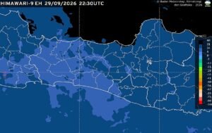 BMKG memprakirakan cuaca Semarang dan Jawa Tengah pada Rabu, 30 September 2026, didominasi cerah hingga cerah berawan. Hasil pengamatan pukul 05.30 WIB mencatat suhu Semarang 27,0 derajat Celsius dengan kelembapan 71 persen. Suhu diprakirakan mencapai 36 derajat Celsius, sementara hujan ringan berpotensi terjadi di pegunungan dan dataran tinggi serta perlu diwaspadai potensi kebakaran hutan dan lahan.