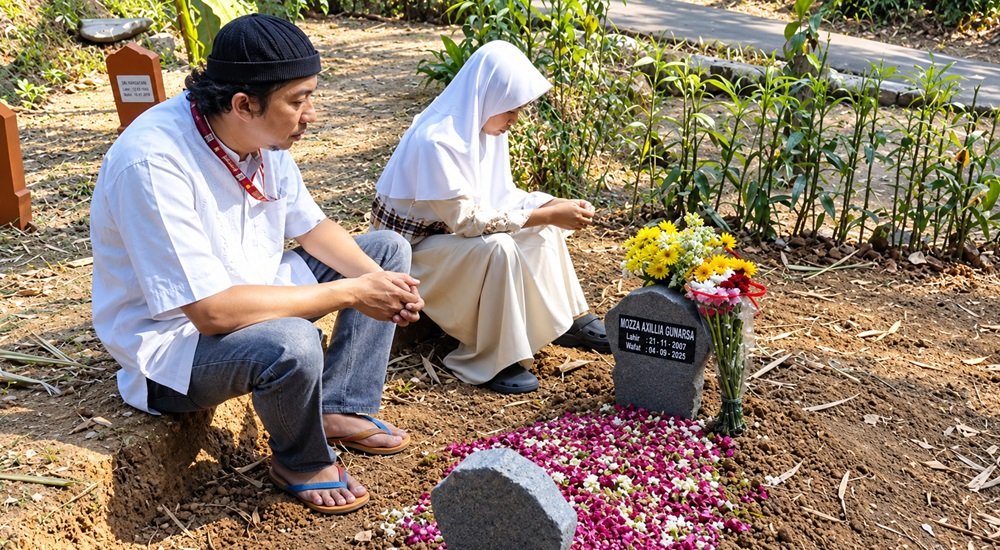Keluarga Mozza Axillia Gunarsa (18), remaja asal Bergas, Kabupaten Semarang, meyakini jasad yang ditemukan merupakan putrinya setelah mengenali pakaian, jepit rambut, rambut ikal, dan ciri gigi korban. Senin (7/9/2026), ayah Mozza meminta proses hukum terhadap tersangka berjalan transparan dan pelaku dihukum berat. Hasil pemeriksaan DNA masih ditunggu keluarga.