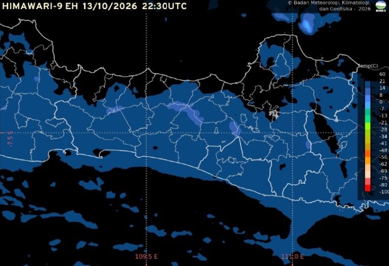 Badan Meteorologi, Klimatologi, dan Geofisika (BMKG) memprakirakan cuaca Kota Semarang dan sebagian besar wilayah Jawa Tengah pada Sabtu, 27 Juni 2026, didominasi cerah berawan hingga berawan. Semarang Pagi hingga siang: cerah - cerah berawan. Sore hingga awal malam: cerah berawan. Angin dari arah Timur - Selatan, dengan kecepatan. 10-30 km/jam. Suhu udara: berkisar antara 27 - 36 °C. Kelembapan udara: berkisar 40 - 80%.